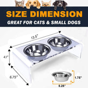 Acrylic Dogs And Cats Pet Feeder Small Cat Dog Feeding Rack